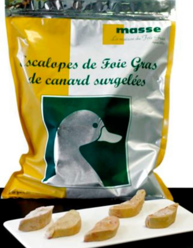 Maison Masse Foie gras Sliced 20-40g Canape size Raw/Frozen  1kg
