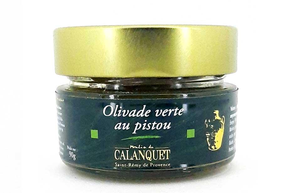 Green Olives with Pesto 175g Moulin du Calanquet