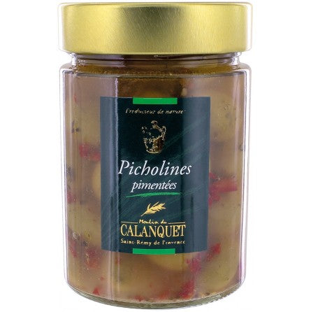 Picholine Olives with Chillies 175g Calanquet